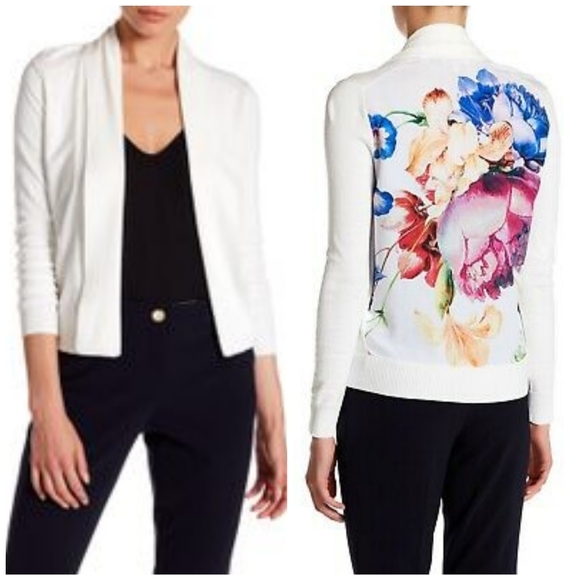 Ted Baker Sweaters - TED BAKER LONDON Camelo Tapestry Flora Cardigan